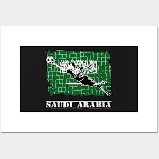 Saudi Arabia Soccer Goalie Goal Keeper Shirt Posters and Art